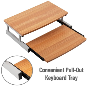 <span class=keywords><strong>Support</strong></span> de présentoir marron personnalisé de haute qualité Offre Spéciale avec <span class=keywords><strong>tiroir</strong></span> coulissant pour <span class=keywords><strong>clavier</strong></span> - Product Image 4