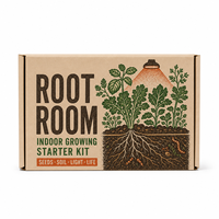 Boîtes d'expédition en carton ondulé réutilisables personnalisées avec laminage mat et impression offset pour kits de démarrage de jardinage intérieur
