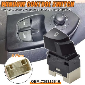 Baru 6554.T5 pengangkat jendela daya tombol saklar kontrol Master untuk FIAT Ducato 2 untuk PEUGEOT Boxer 2 CITROEN Jumper 2 735315616 - Product Image 4
