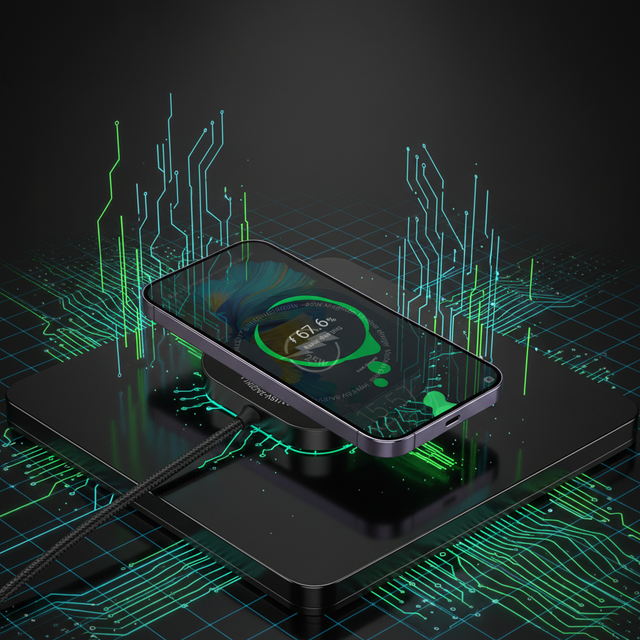 Qi2 25W Wireless Charger Stable & Safe Fast Charging Station for Mobile Phones