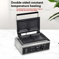 Machine à gaufres, presse à sandwichs et paninis professionnelle 2-en-1 en acier inoxydable 220V – Nouveauté