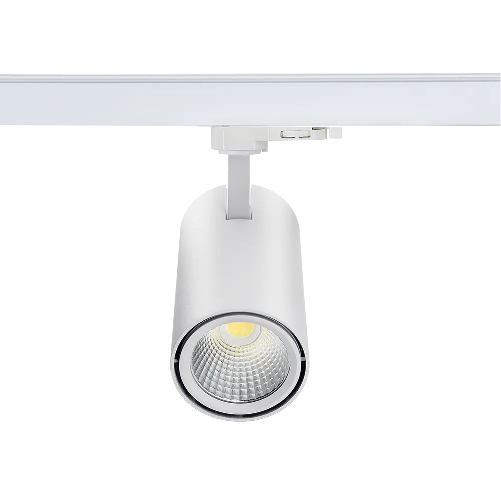 Luz de pista led de 3 fases, foco ajustable CCT, 220v, 230v, 10W, 15W, 20W, 25w, 30w, 40w, 3000K, 4000K, 5000K, blanco y negro