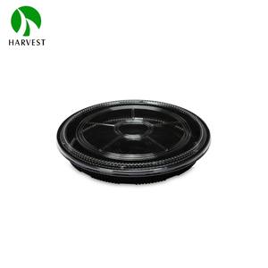 Bandeja de plástico de estilo japonés, fabricante de mascotas recicladas, plato redondo desechable, plato de fiesta de Sushi con tapa - Product Image 4