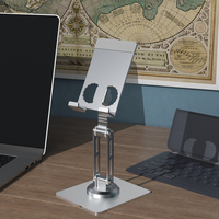 Nouveau support de téléphone portable de bureau rotatif à 360° LvDa LD-FH-001, pliable, réglable en hauteur, en alliage d'aluminium