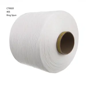 Chất Lượng Cao Cvc 8020 40S Vòng Spun Bông Polyester Pha Trộn Sợi Hot Bán Sợi Cho Dệt Kim