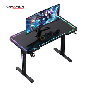 NBGAMING Ordinateur PC de haute qualité Table de jeu Cool RGB LED Light Gaming Racing Desk - Product Image 3