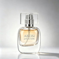 Flacon de parfum personnalisé, design carré, 15 ml, mini flacon de parfum de luxe, flacon de parfum unique en verre