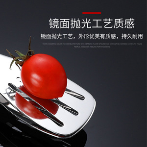 Pinza para alimentos de acero inoxidable 304, diseño hueco de 29 cm para cocina, barbacoa y manipulación de pan - Product Image 4