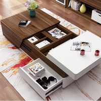 Meubles de salon, Table basse, vente en gros, nouveau Design, de luxe, en noir blanc et marron, Simple