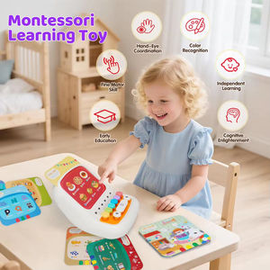 Mini Máquina de Estudio Electrónica Multifuncional de Plástico con Pilas, Números, Comida, Animales, Juguete Educativo <span class=keywords><strong>para</strong></span> Niños - Product Image 6