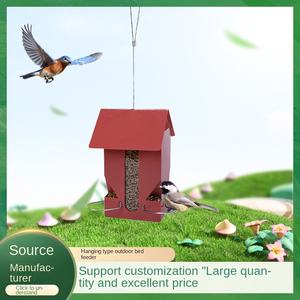 Sınır Ötesi Açık Hava Asılı Metal Plastik Otomatik Kuş Yemliği 0.5KG Model A8055 Avlu Bahçe Özelleştirilmiş Çin Malı - Product Image 4