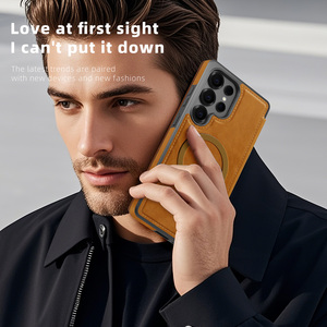 Per <span class=keywords><strong>Samsung</strong></span> S25 Edge S25U Flip <span class=keywords><strong>Cover</strong></span> in pelle S23 Plus Business Case con Slot per schede magnetiche compatibile con telefono cellulare S24U - Product Image 6