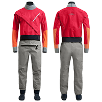 Combinaison étanche 3 couches personnalisée pour kayak et canoë, pour homme, avec manches longues respirantes et poignets en latex, idéale pour le kayak et le paddle.