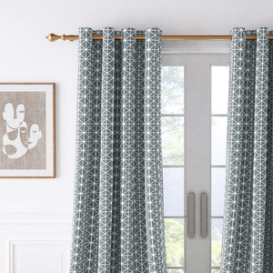 Tay Khối In Ấn Độ Bông Rèm Thiế<span class=keywords><strong>t</strong></span> Lập Cho Cửa Sổ Và Cửa Ra Vào Grommet Định Dạng Với Sợi Dây Thừng Treo Thân Thiện Với Môi Và Phong Cách - Product Image 1