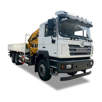 Camion-grue Shacman F3000 12 tonnes à bras pliant 6x4 Euro 2 avec moteur Weichai, hauteur de levage de 25 m et télécommande