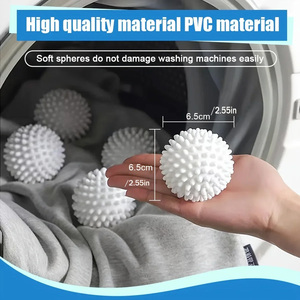 Precio de Fábrica: 6 Bolas Mágicas para Lavandería, Reutilizables, Anti-Enredos, para Lavadora y Secadora, Herramientas para el Hogar - Product Image 5
