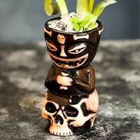 Vente en gros de mugs Tiki hawaïens, décor de bar, verres TIKI hawaïens en céramique, verres à cocktail personnalisés, tasses Tiki