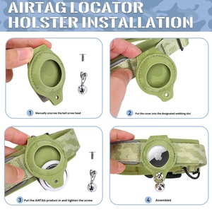 Collare antiaereo con protezione per cani e collari mimetici in Nylon resistente collari riflettenti GPS con custodia airtag levriero - Product Image 4