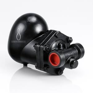 Trampa de vapor con flotador de bola y termostática de acero al carbono WCB ASTM A216 BFS5F JIS10K - Product Image 1