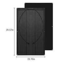 Panneau solaire flexible monocristallin en silicium haute efficacité Alecter 100W, 22% imperméable, durable, 12V ISO pour le modèle APH-P23