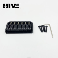 Gold SilverBlack 6-string Electric Guitar Folded-edge U-shaped Fixed Bridge Thin String Plate Beneath Itaccessories