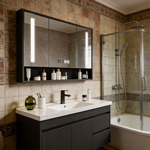 Meuble-lavabo mural en contreplaqué multicouche très populaire et durable, <span class=keywords><strong>à</strong></span> <span class=keywords><strong>prix</strong></span> avantageux - Product Image 4