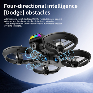 New Z809 Drone HD <b>Camera</b> WIFI FPV UAV 4.3Inch LCD <b>Remote</b> <b>Control</b> Optical Flow Positioning Quadcopter Aerial Photography Airplane - Product Image 4