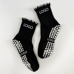 Chất Lượng Cao Màu Đen Grip Pilates Vớ Tùy Chỉnh Chống Trượt Duy Nhất Của Phụ Nữ Đen Pilates Cho Nữ Diễn Viên Ballet Yoga Và Pilates - Product Image 3