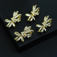 Fermoir nœud papillon en gros pour collier de perles, bracelet, chaîne de pull, accessoires de fabrication de bijoux DIY, connecteur boucle nœud PJ0046