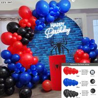 Kit Guirlande de Ballons Spider-Man Bio 2026, 109 Pièces, Super-Héros, Latex Asymétrique Moderne, Marque SHJY, Vente en Gros, Décoration de Fête d'Anniversaire