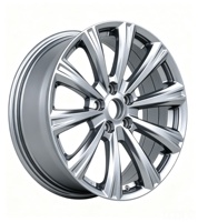Nuevas llantas de aleación de aluminio de 18 pulgadas con acabado plateado para Kuga, PCD 5*108 ET 52.5