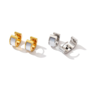 Boucles d'oreilles à clous en or, argent, acier inoxydable, géométriques, unisexes, bijoux de mode, 12 paires - Product Image 3