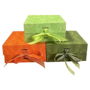 Foldable <b>Magnetic</b> Gift <b>Box</b> With Ribbon Luxury Collapsible Rigid Packaging <b>Box</b> Custom Logo For Wedding Birthday Cosmetic Present - Product Image 6
