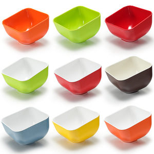 Melamine Slanted Bowls 100Ml Solid Color For Hot Pot Vegetable Buffet Condiment <b>Sauce</b> Commercial Tableware Party Use - Product Image 1
