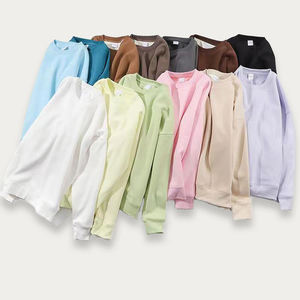 H5592 Fournisseur de Guangzhou – Vente en gros de sweats à col rond personnalisés en molleton épais 300g (Spandex/Polyester) avec doublure en polaire et motifs de dessins animés pour le printemps - Product Image 2