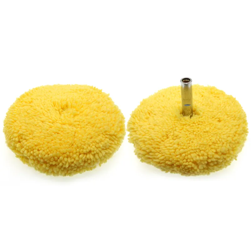 8'' Gelb ungetrennt doppelseitiges wollpolierpad polier-/autoschneidungs-wollpad für die Autoaufbereitung