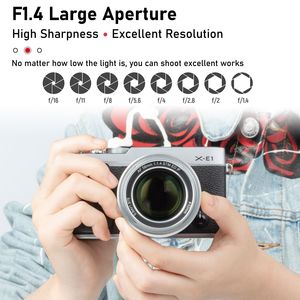 เลนส์ Viltrox 23 มม. 33 มม. 56 มม. F1.4 รูรับแสงกว้างแบบฟิกซ์ สำหรับกล้อง X-Mount ขนาด 52 มม. เส้นผ่านศูนย์กลาง 65 มม. ใช้ได้กับกล้อง X-T4 X-T30 ของ DF Wholesale - Product Image 4