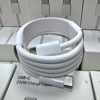 Câble de données USB 3.0 Type-C en cuivre pur PVC 240W, charge rapide, 2m, compatible tablette, ordinateur portable, voiture, téléphones mobiles, Emarker