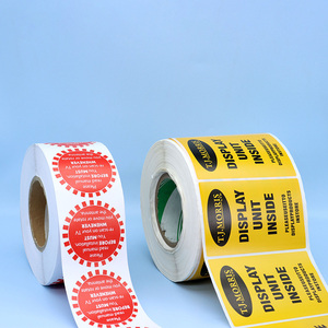 Producto personalizado privado pegatinas redondas papel vinilo adhesivo impermeable etiqueta impresión Logo pegatina rollo - Product Image 3