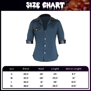 Trang phục cảnh sát màu xanh dành cho nữ, kiểu ôm sát, size duy nhất, dành cho cosplay Halloween và các lễ hội - Product Image 5
