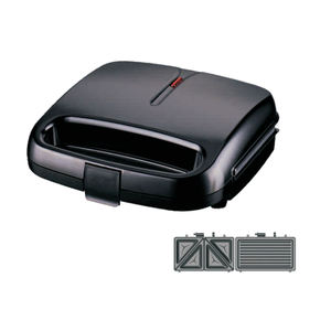 <span class=keywords><strong>Tostadora</strong></span> Eléctrica Automática para Sándwiches de 2 Rebanadas, con Termostato Ajustable, Placas Antiadherentes, 750W, Fácil de Usar - Product Image 5