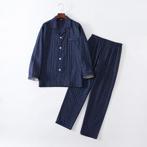 Ensemble de pyjama en coton pour femmes de haute qualité, uni, <span class=keywords><strong>double</strong></span> couche de <span class=keywords><strong>gaze</strong></span>, ensemble de 2 pièces, 100% coton, pyjama pour femmes - Product Image 2