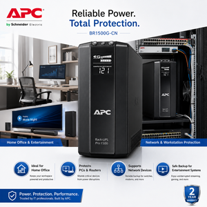 <span class=keywords><strong>APC</strong></span> <span class=keywords><strong>Back</strong></span> <span class=keywords><strong>UPS</strong></span> Pro BR1500G CN 1500VA 865W Conçu pour les joueurs passionnés et les créateurs de contenu avec un GPU PC puissant - Product Image 4
