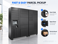 Casier intelligent pour colis à 12 compartiments, système de stockage de colis avec serrure électronique, structure en acier pour immeuble de bureaux