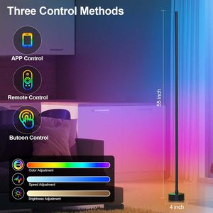 <b>Lighting</b> 5V <b>Smart</b> Decorative Standing Lamp RGB LED Floor Light with Remote & APP Control - Product Image 3
