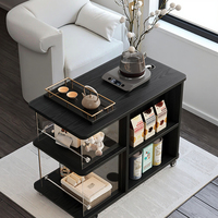 Defaico Table console moderne à un tiroir en bois massif avec rangement pour salon, salle à manger, hôtel et chambre à coucher