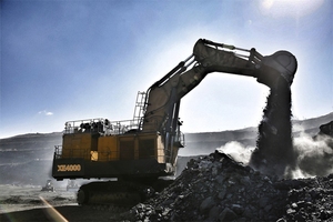 Tiêu chuẩn quốc tế thủy lực bánh xích máy xúc xe4000 khai thác mỏ máy xúc làm việc với xe tải đổ - Product Image 3