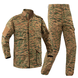Conjunto de Uniforme Táctico SFB65 724 con Camuflaje de Tigrí Desértico, Camisa de Manga Larga y Pantalones para Hombre, Traje Transpirable para Guardias de Seguridad, Entrenamiento y Servicio - Product Image 1