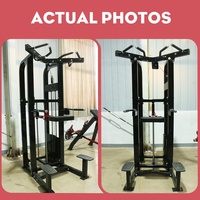 Station d'entraînement assistée à charges sélectionnables pour dips et tractions, équipement de musculation de haute qualité pour exercices des muscles abdominaux