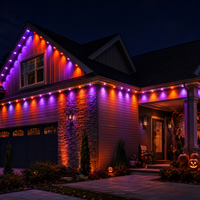 Lumière LED à points de pixels imperméable pour l'extérieur, pour décorations de Noël permanentes sur les toits des bâtiments, contrôle par application